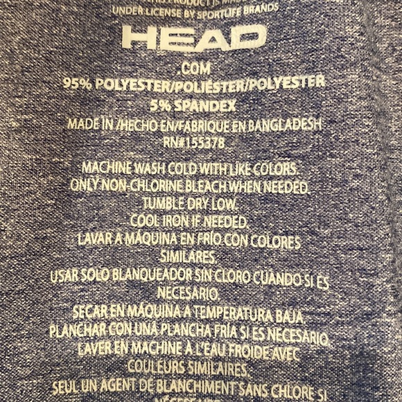 Unisex HEAD graphic pant workout athletic straight leg track drawstring - Picture 7 of 7